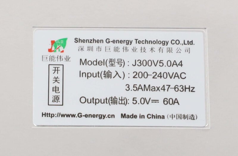 G-ENERGY J300V5.0A4 Led screen energy-saving power supply
