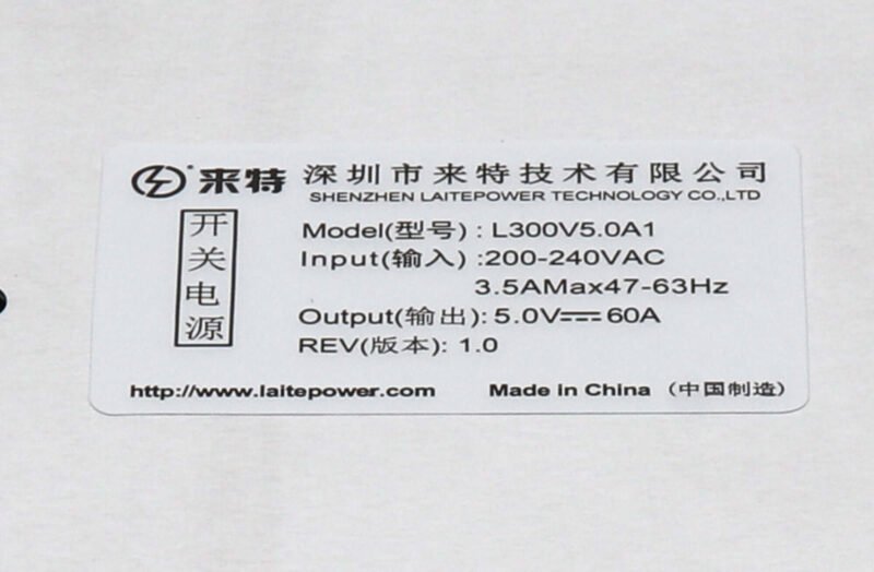 LaitePower L300V5.0A1 LED Screen Power Supply Unit