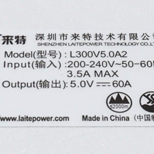 LaitePower L300V5.0A2 LED Screen Power Supply 300W
