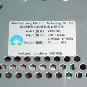 Rong-Electric MA300SH5 5V60A 300W LED Display Power Supply