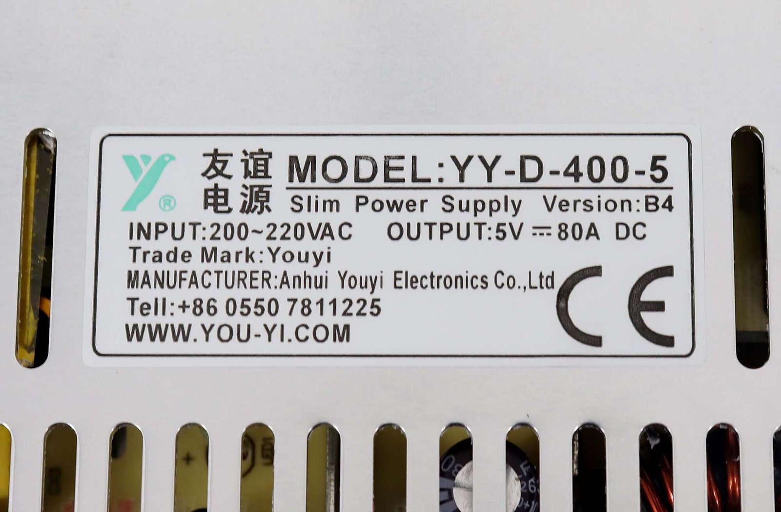YOUYI YY-D-400-5 5V80A 400W LED Power Supply